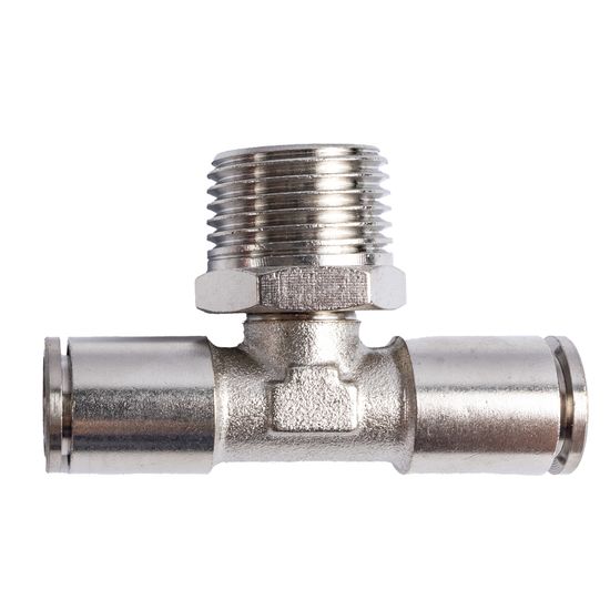 Metal Pu Fitting T-joint 10mm 1/2" M